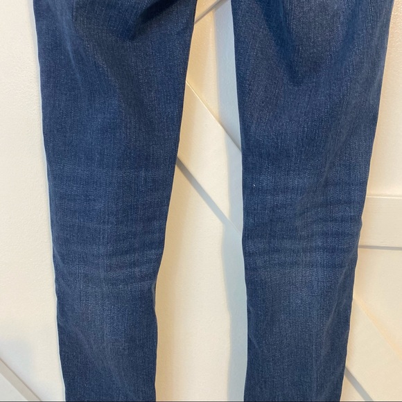 Gap Soft True Skinny Distressed Mid Rise Ankle Denim Jeans Dark Indigo Sz 4/27 - Picture 6 of 11